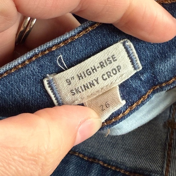Madewell Curvy High Rise Skinny Crop Distressed Jeans size 26 - Picture 3 of 3